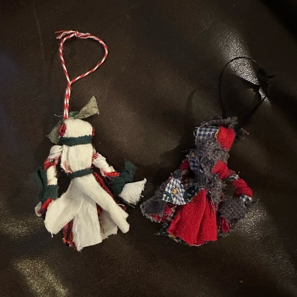 Handcrafted Ragdoll Ornaments Upcycled Material - Picture 4 of 6